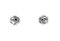 Boucles d'Oreilles en Or Blanc 18 Carats, Set de 2 2