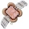 14 Karat White and Rose Gold Beaded Bracelet 1