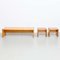 Table and Stools and Bench by Charlotte Perriand for Les Arcs, Set of 4, Image 7
