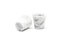 Satin White Carrara Marble Handmade Grappa Glasses from Fiammetta V., Set of 2 3