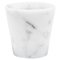 Satin White Carrara Marble Handmade Grappa Glasses from Fiammetta V., Set of 2 2