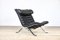 Black Leather Ari Lounge Chair by Arne Norell for Norell Möbel Ab 1