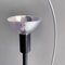 Lámpara de pie halógena italiana posmoderna de metal negro y acero, años 80, Imagen 6