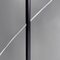 Lámpara de pie halógena italiana posmoderna de metal negro y acero, años 80, Imagen 9