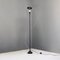 Italian Post Modern Black Metal and Steel Floor Halogen Floor Lamp, 1980s 3