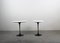 Table Basse Ovale en Bois et Aluminium dans le Style d'Eero Saarineen, 1990s, Set de 2 3
