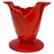 Red I’l Rumore del Tempo Vase by Gaetano Pesco for Fish Design 1