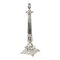 19th Century Victorian Silver Plated Doric Column Table Lamp, Image 1