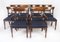 20th Century Twin Pillar Dining Table and Dining Chairs by William Tillman, Set of 11 13