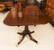 19th Century Twin Pillar Regency Dining Table and William IV Dining Chairs, Set of 11 4