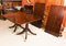 19th Century Twin Pillar Regency Dining Table and William IV Dining Chairs, Set of 11 6