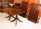 19th Century Twin Pillar Regency Dining Table and William IV Dining Chairs, Set of 11, Image 6