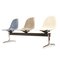 Fiberglas & Metall 3-Sitzer Bank von Charles & Ray Eames für Herman Miller 5