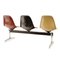 Fiberglass & Metal 3-Seater Bench with Attached Side Table by Charles & Ray Eames for Herman Miller 2