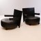 Vintage Italian Lounge Chair in Leather by Antonio Citterio for B&B Italia, Set of 2, Image 3