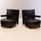 Vintage Italian Lounge Chair in Leather by Antonio Citterio for B&B Italia, Set of 2 1