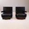 Vintage Italian Lounge Chair in Leather by Antonio Citterio for B&B Italia, Set of 2 4