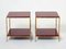 Bamboo, Brass and Lacquer End Tables from Maison Baguès, 1960s, Set of 2, Image 1