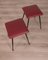 Vintage Bordeaux Leather Stools, 1970s, Set of 2, Image 3