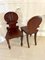 Antique Victorian Carved Mahogany Hall Chairs, Set of 2, Image 3
