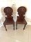 Antique Victorian Carved Mahogany Hall Chairs, Set of 2, Image 1