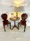 Antique Victorian Carved Mahogany Hall Chairs, Set of 2, Image 2
