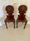 Antique Victorian Carved Mahogany Hall Chairs, Set of 2, Image 4