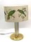 Lampada da tavolo in stile Hollywood Regency in ottone e vetro acrilico, Immagine 1