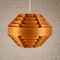 Swedish T510 Pendant Light in Wood by Hans Agne Jakobsson, 1960s, Image 1