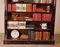 Napoleon III Open Bookcase in Blackened Wood and Brass Marquetry, 1800s 7
