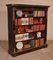 Napoleon III Open Bookcase in Blackened Wood and Brass Marquetry, 1800s 4