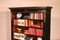 Napoleon III Open Bookcase in Blackened Wood and Brass Marquetry, 1800s, Image 3