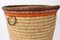 Basket Raffia Brass, Vienna, 1950s 5