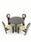 Dining Table and Chairs by Rudolg Szedleczky, Set of 5, Image 1