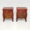 Antique Lacquered Chinoiserie Bedside Chests, Set of 2 2