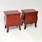 Antique Lacquered Chinoiserie Bedside Chests, Set of 2 11