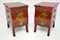 Antique Lacquered Chinoiserie Bedside Chests, Set of 2 6