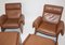 Mid-Century Modern Leather Lounge Chairs with Ottomans, Italy, 1960s, Set of 4 4