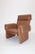 Mid-Century Modern Leather Lounge Chairs with Ottomans, Italy, 1960s, Set of 4, Image 5