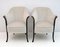 Italian Velvet Projects Armchairs from Giorgetti, 1980s, Set of 2 1