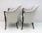 Italian Velvet Projects Armchairs from Giorgetti, 1980s, Set of 2 8