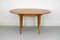 Round Teak Veneered Dining Table with Central Extension, 1960s 7