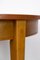 Round Teak Veneered Dining Table with Central Extension, 1960s 4