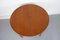 Round Teak Veneered Dining Table with Central Extension, 1960s 9