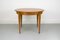 Round Teak Veneered Dining Table with Central Extension, 1960s 8