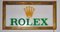 Cartel de distribuidor Rolex vintage grande de metal, Imagen 2