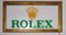 Großes Vintage Rolex Händler-Schild aus Metall 2