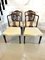 Antique Victorian Mahogany Dining Chairs, Set of 4 1