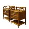 Italian Bamboo, Cane & Rattan Bedside Tables, 1970s, Set of 2, Image 3