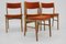 Sedie da pranzo in teak, Danimarca, anni '60, set di 4, Immagine 4